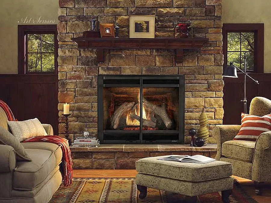 Панелката оживява, ако сложите камина