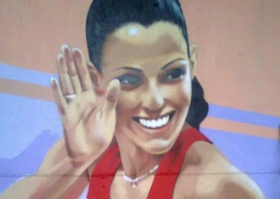 Нарисуваха Ивет на "Стената на славата"