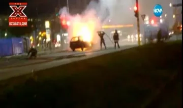 Кола горя тази нощ в "Младост"