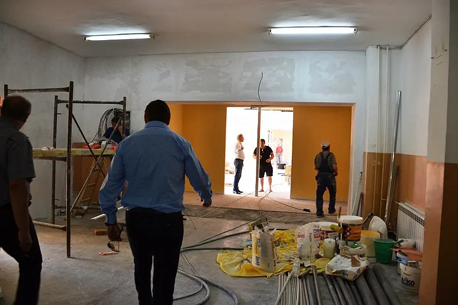 Строят училищна столова в Благоевград