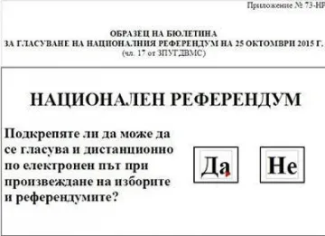 ЦИК одобри бюлетината за референдума