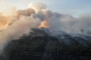 Пожар в района на Чернобил, огънят е овладян