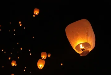 Китайски фенер изпепели 200 дка защитена растителност