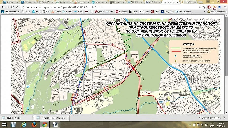 Промяна в движението на бул. Черни връх 