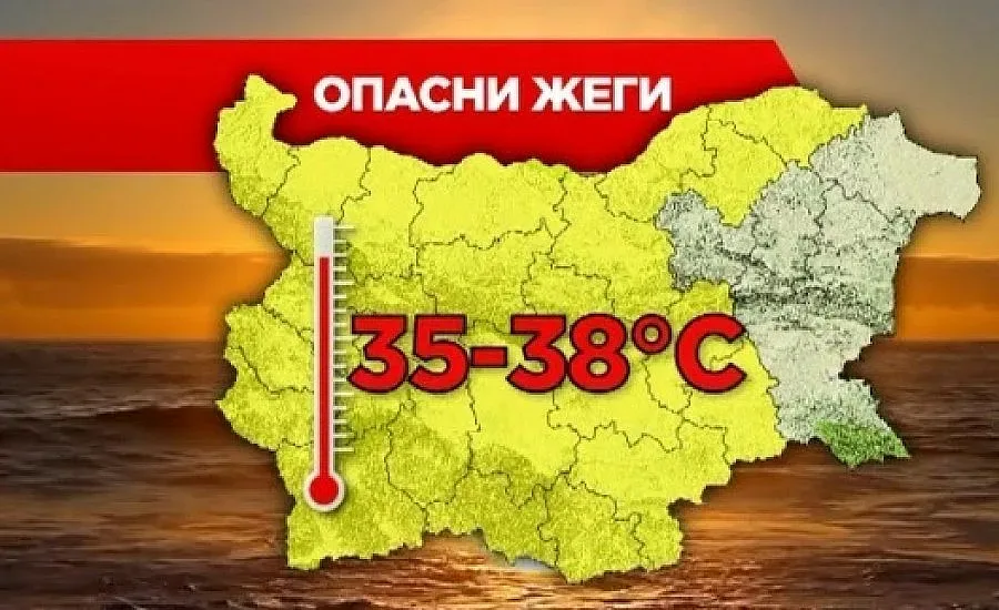 Живакът удря 38 градуса днес