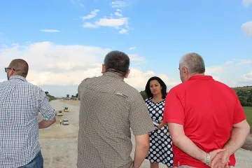 Павлова инспектира строителството на пътен възел Шумен-Белокопитово