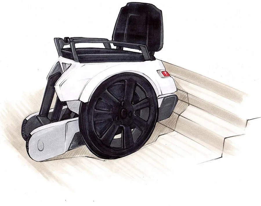 Създадоха инвалиден стол, който изкачва стълби (ВИДЕО)