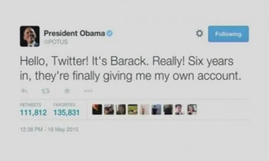 Обама с 1 млн. последователи в Туитър само за 5 часа