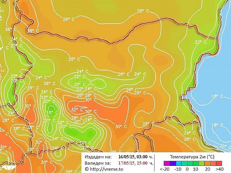 Възможни градушки в неделя