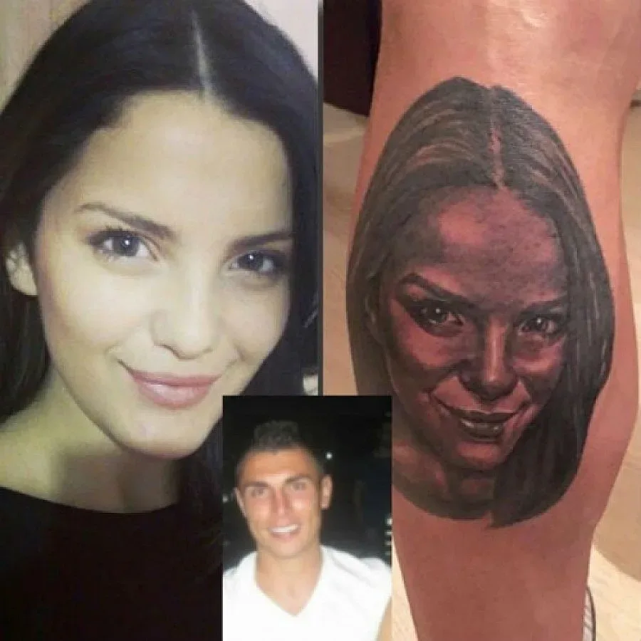 БГ Роналдо татуира любимата си върху крака