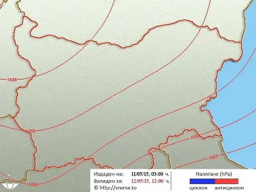 Дъждът спира във вторник 