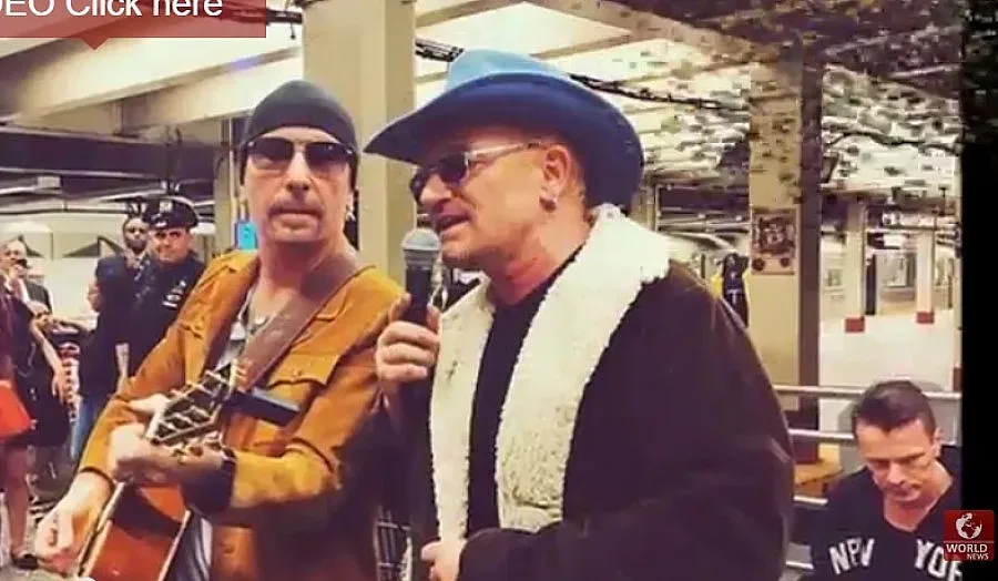 U2 с неочакван концерт в метрото на Ню Йорк (ВИДЕО)