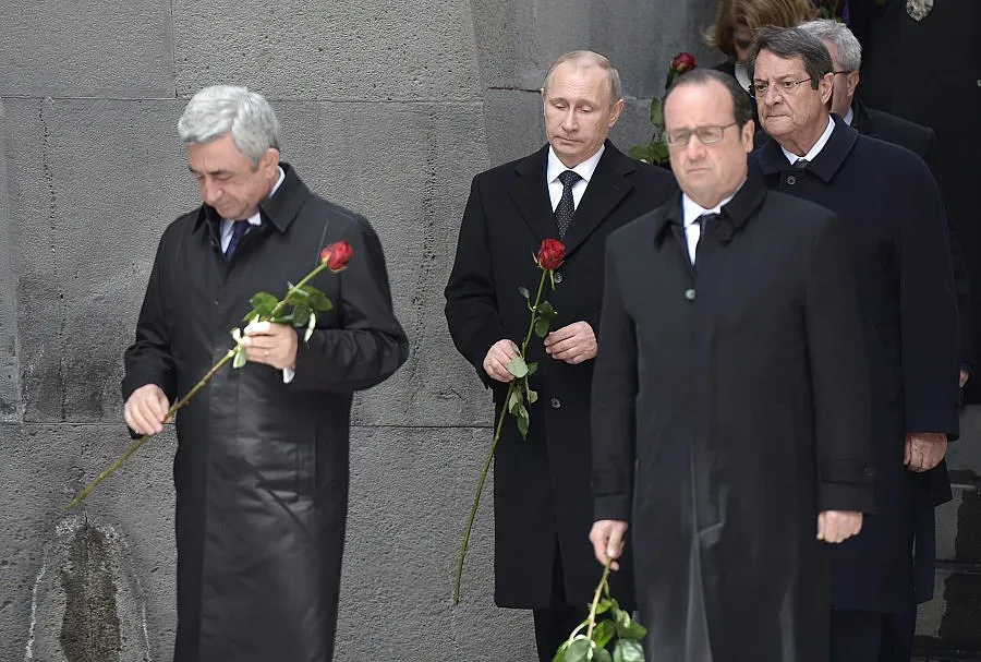 Путин и Оланд отидоха в Ереван