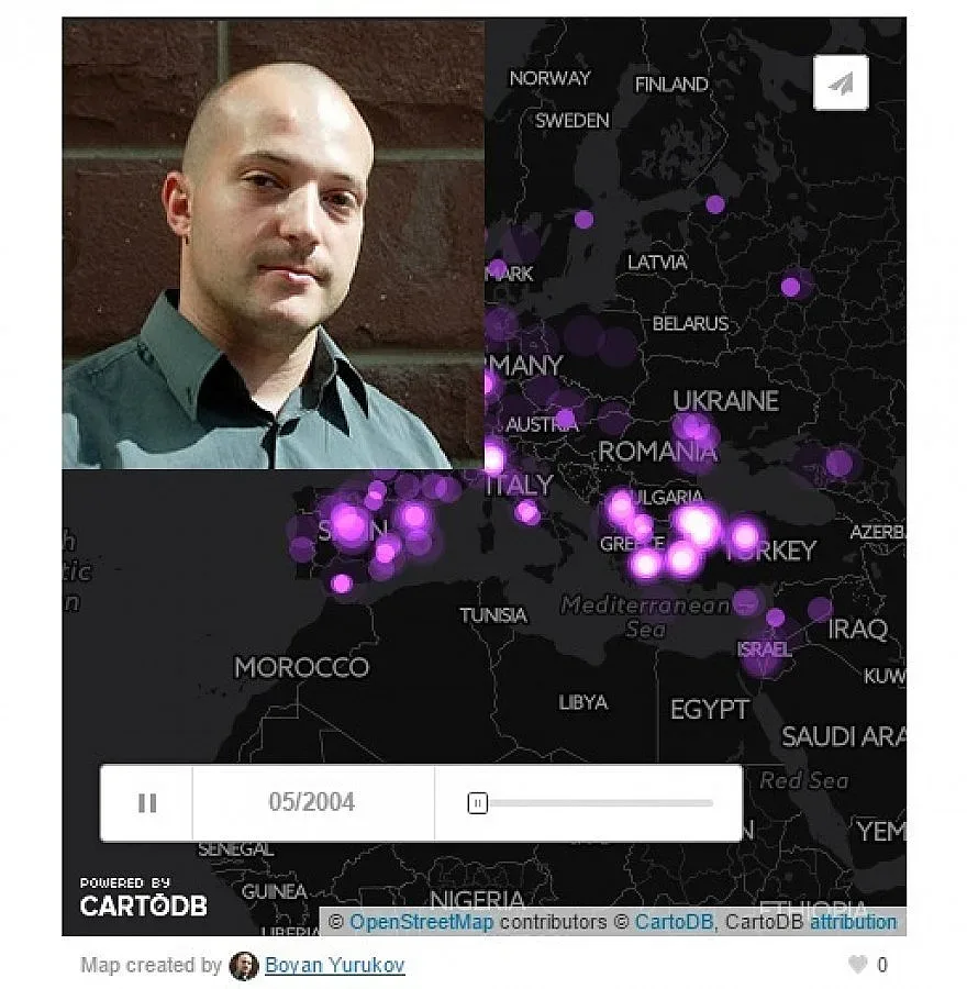 Блогър направи карта на българчетата, родени извън страната