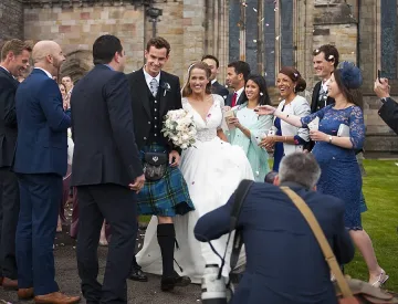 Анди Мъри се ожени облечен в килт