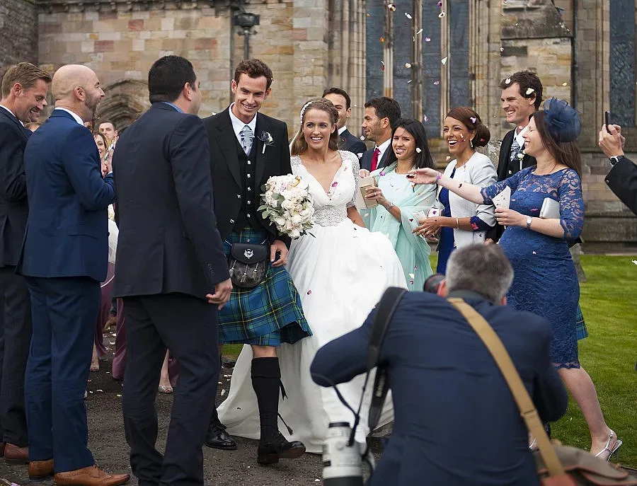 Анди Мъри се ожени облечен в килт