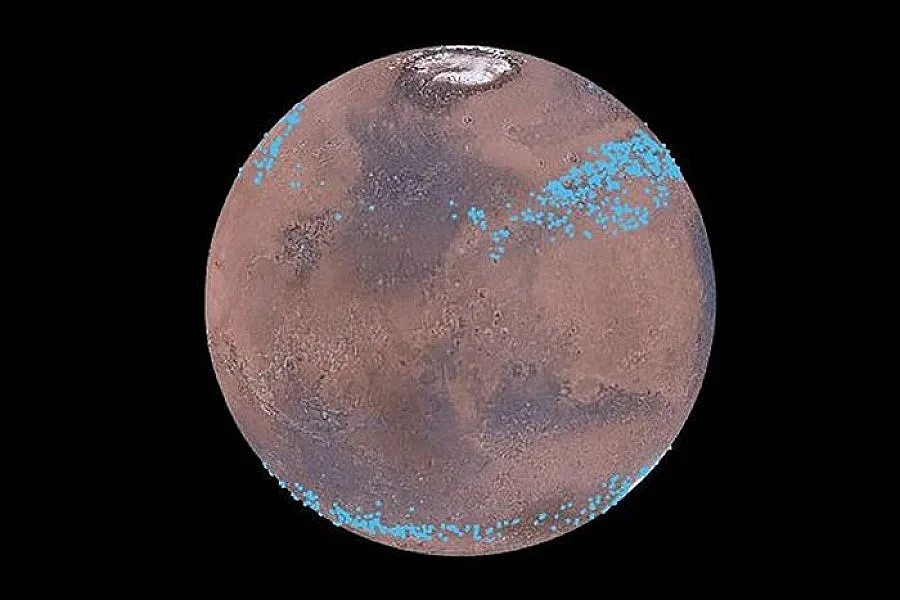 Откриха ледници на Марс