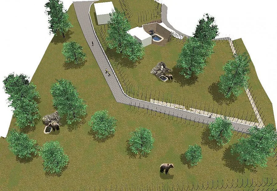 Мечките в Благоевград с по-модерен дом