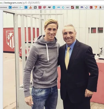 Торес се изфука със снимка с Христо Стоичков