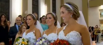 Тризначки от Бразилия се омъжиха в един ден