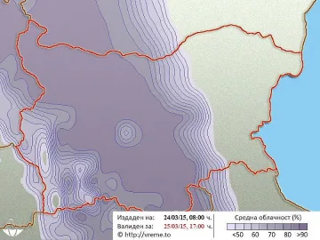 Облаци и дъжд в сряда