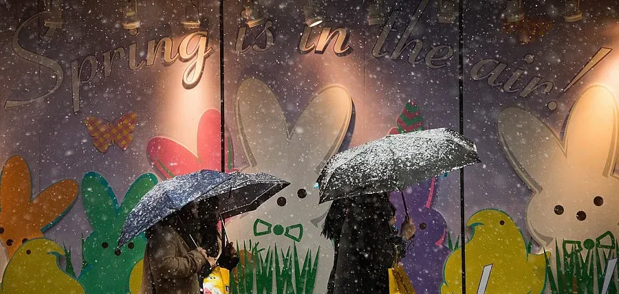 Пролетта донесе сняг в САЩ