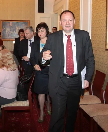 Миков с делегация на БСП в Москва
