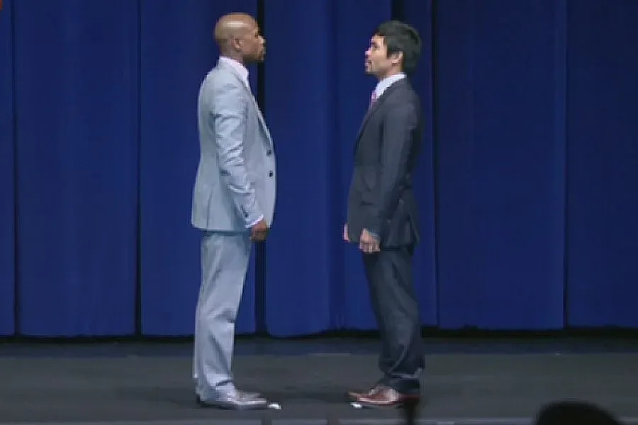 ВИДЕО: Мейуедър и Пакиао застанаха очи в очи