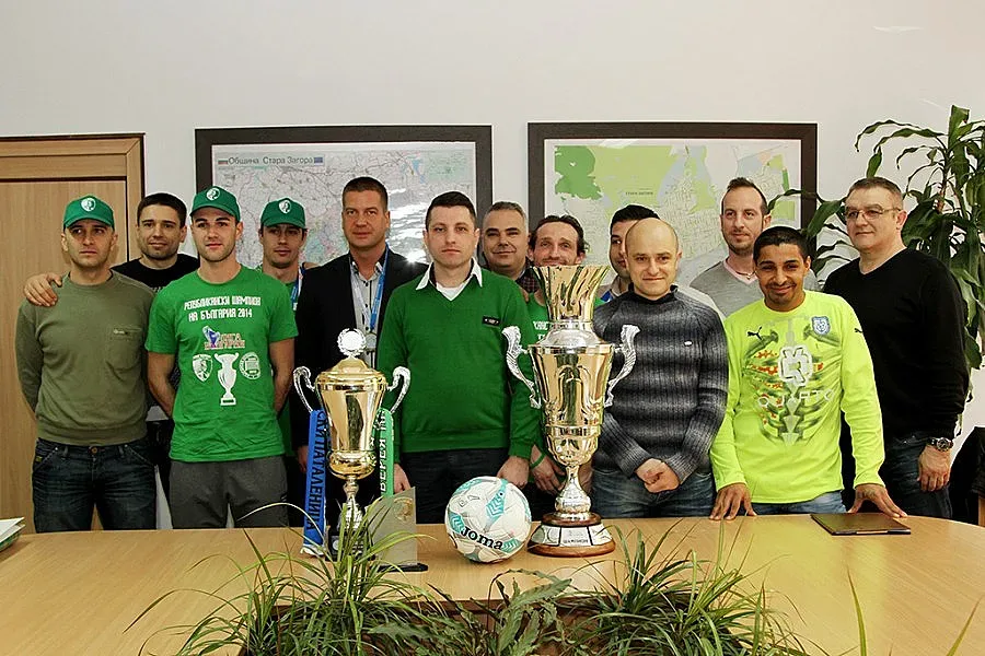 Старозагорският градоначалник поздрави призьори по минифутбол