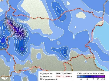 Топла и дъждовна сряда