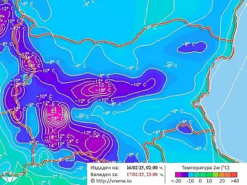 Слаби валежи от сняг във вторник