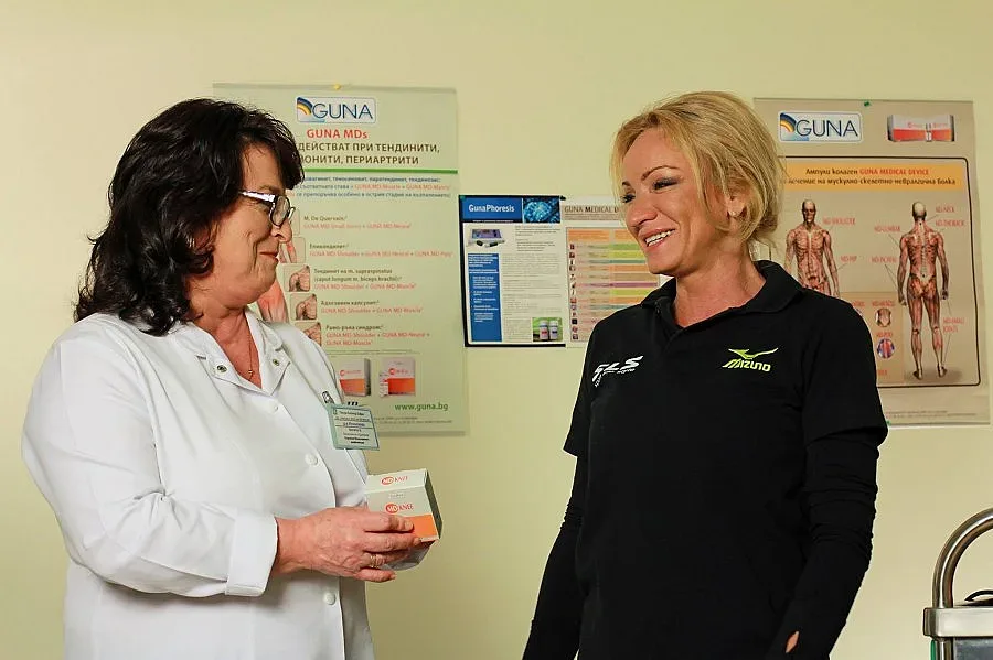 Мария Гроздева лекува травма с гунафореза