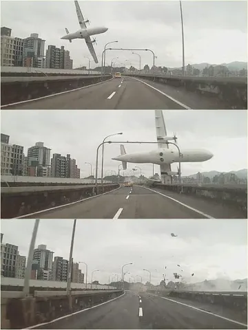 ВИДЕО: Самолет катастрофира край Тайпе, има жертви