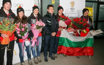 Шампионско посрещане за алпийците в София