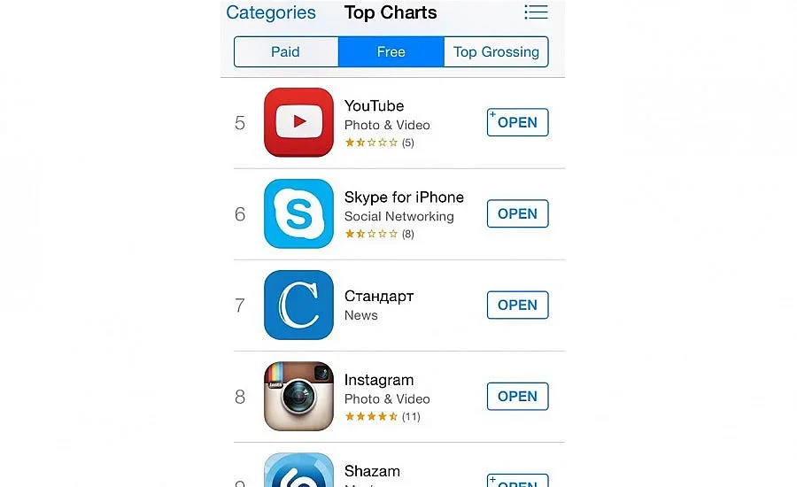 iPhone апликацията на "Стандарт" е в топ 7 в App Store