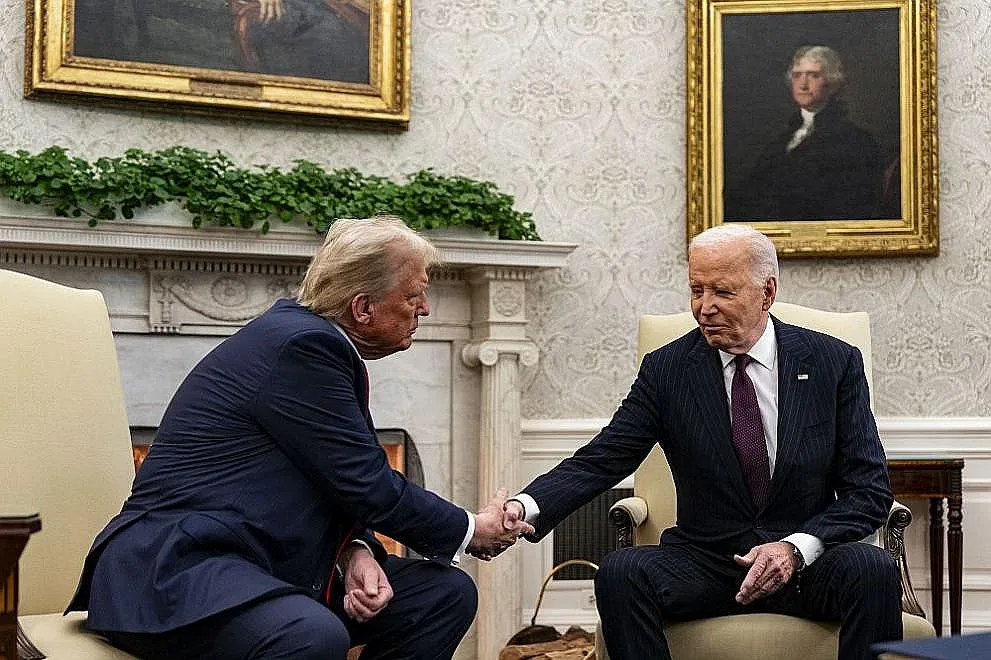 Тръмп и Байдън си стиснаха ръцете. Джо даде голямо обещание