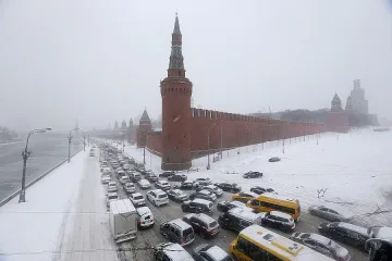 Снежна буря блокира Москва