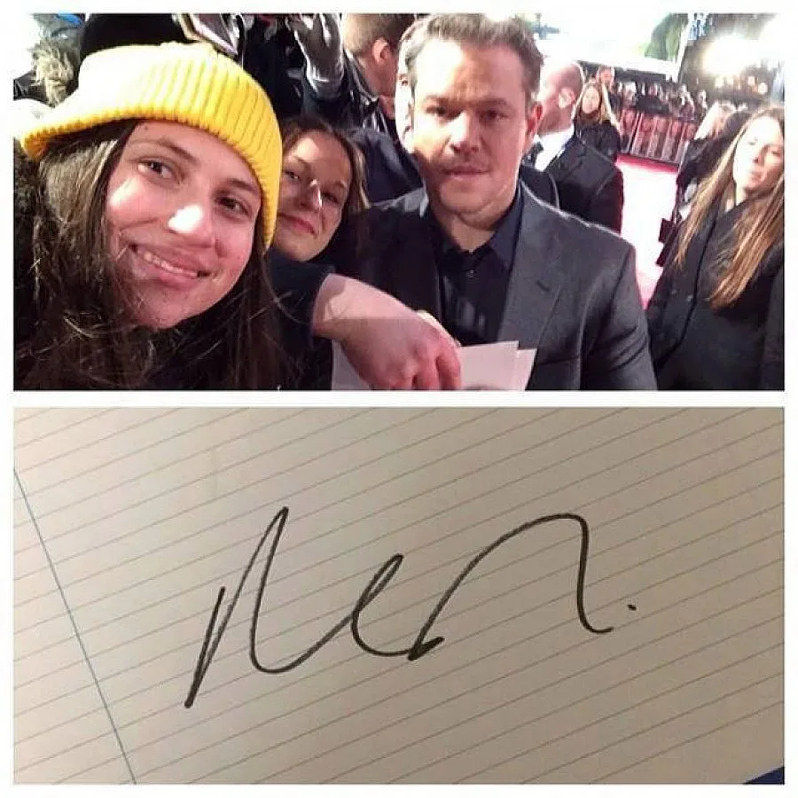 Наше момиче впечатли Мат Деймън