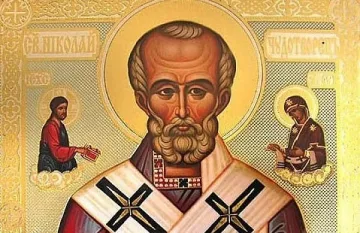 Свети Николай сразява ересите