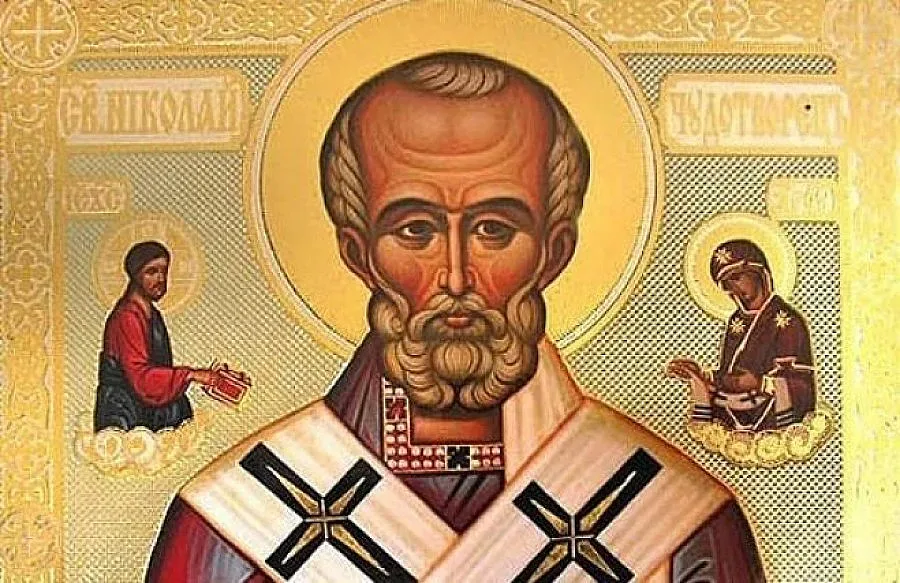 Свети Николай сразява ересите