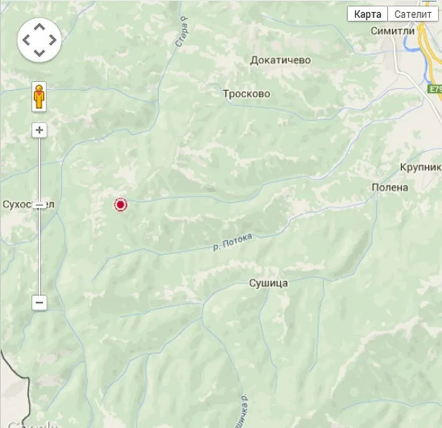 Лек трус от 2,6 по Рихтер усетиха в Симитли