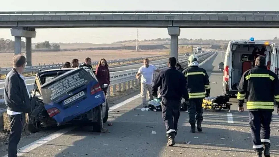 Кошмар на "Марица". Три коли се нанизаха