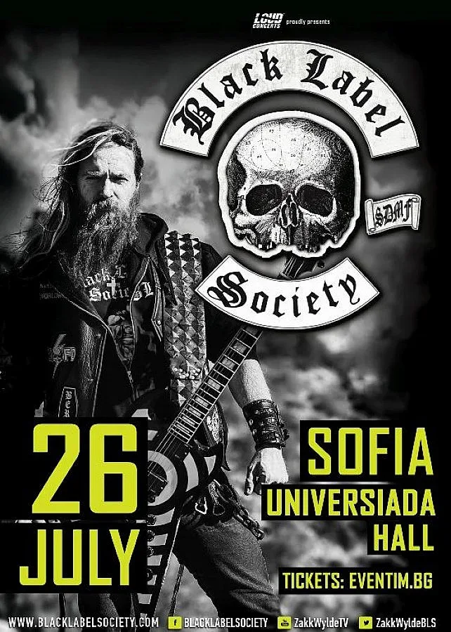 Black Label Society ще свирят в София на 26 юли