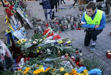 Освиркаха Порошенко на годишнината на Майдана