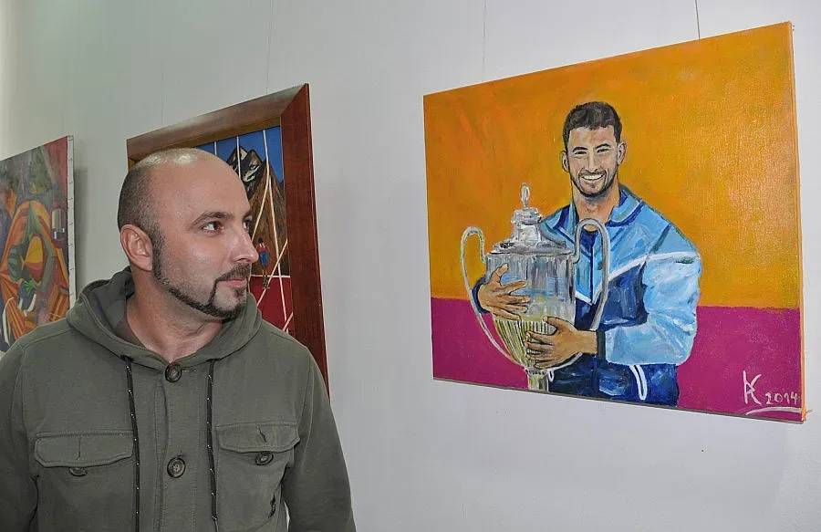 Художник занесе в Хасковска галерия портрет на Григор