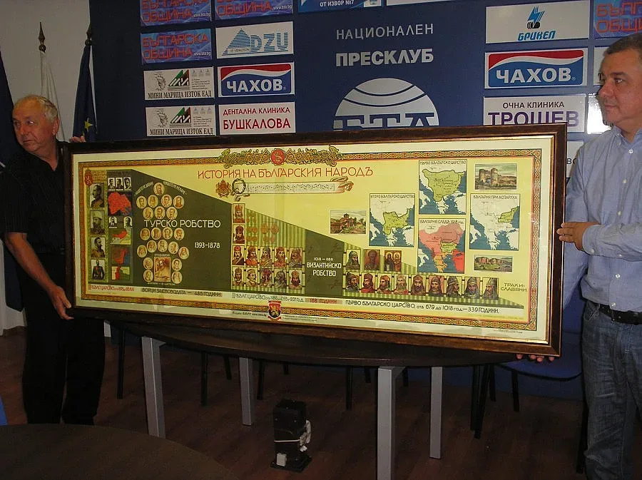 Войводи подаряват историческа карта на българските  училища