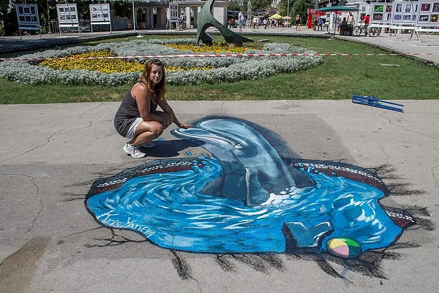 Рисуват 3D картини на фестивал в Благоевград