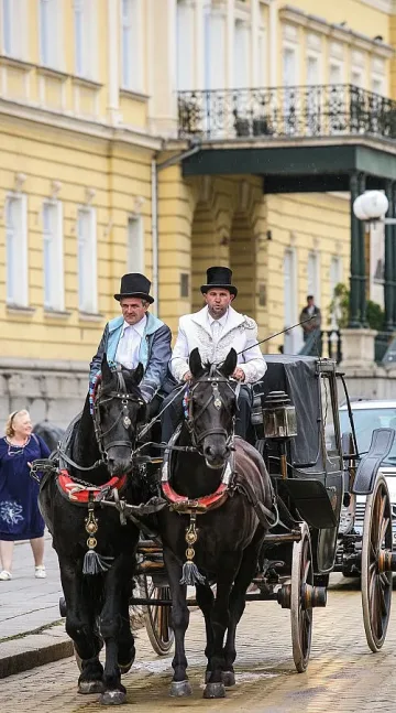 Царска карета по жълтите павета