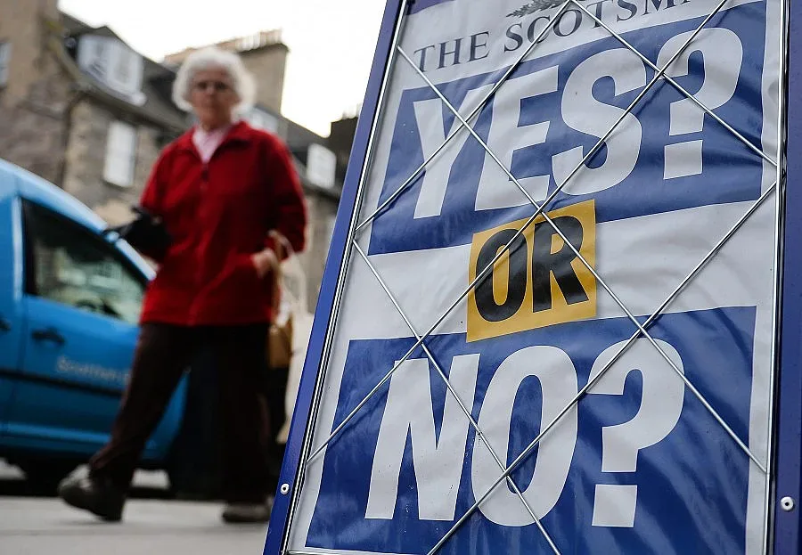48% за и 52% против независимостта на Шотландия