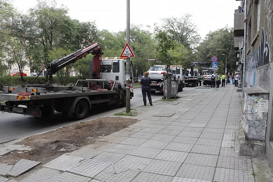 Роял и слон вместо коли в центъра на София